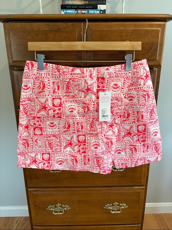 Lilly Pulitzer Dresses & Skirts - Lilly Pulitzer Pink & White Mini Skirt with Nautical Shell Print-NWT